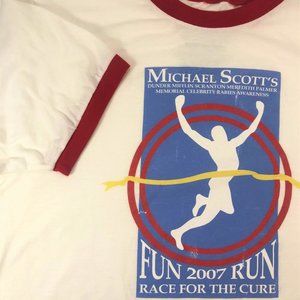 The Office Michael Scott Rabies Fun Run White